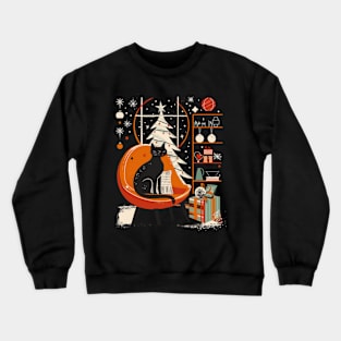 Mid-Century Modern CAT Fashion Crewneck Sweatshirt